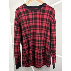 Polo Ralph Lauren Crewneck Waffle Knit Pullover Men’s 2XL Red Buffalo Plaid
